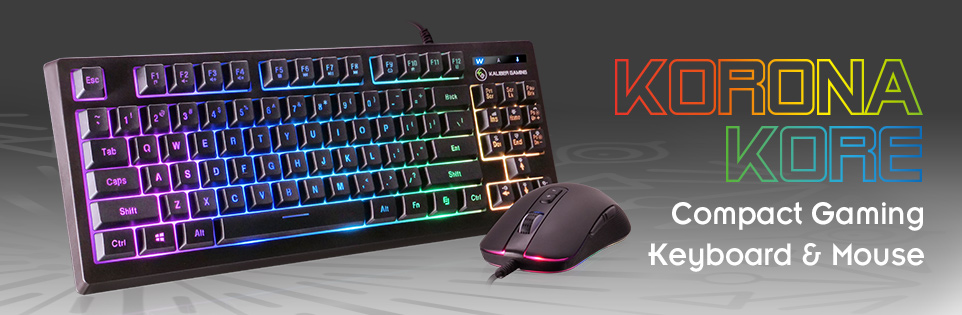 KORONA KORE RGB Gaming Keyboard and Mouse